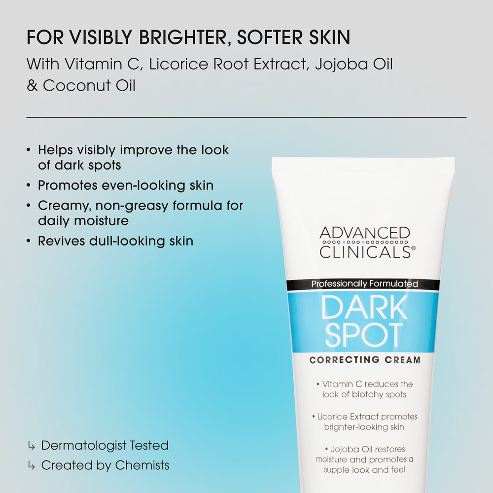 Advanced Clinicals, Dark Spot, корректирующий крем, 237 мл (8 жидк. унц.)