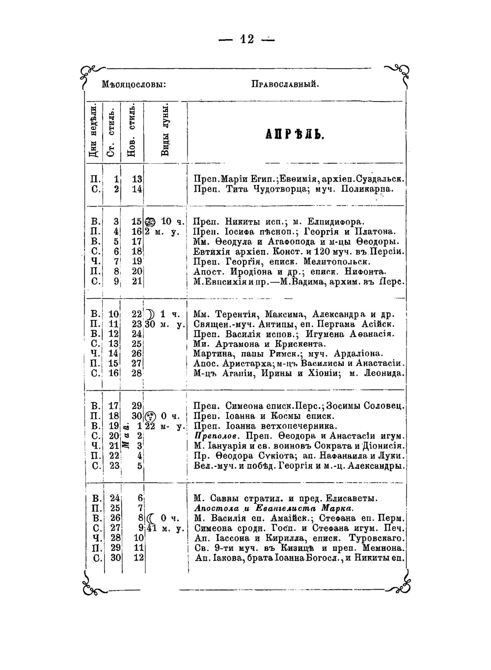 Кавказский календарь. на 1866 год (XXI год) | Главное управление кавказского наместника