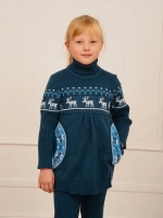 Платье туника вязаное