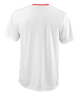 Мужская теннисная футболка Wilson Team II Crew M - fiery coral