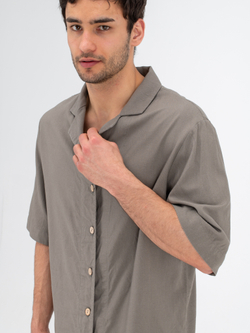 Костюм льняной с брюками. Хаки