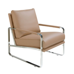 Кресло Angel Cerda SF399/5046 из экокожи цвета норки