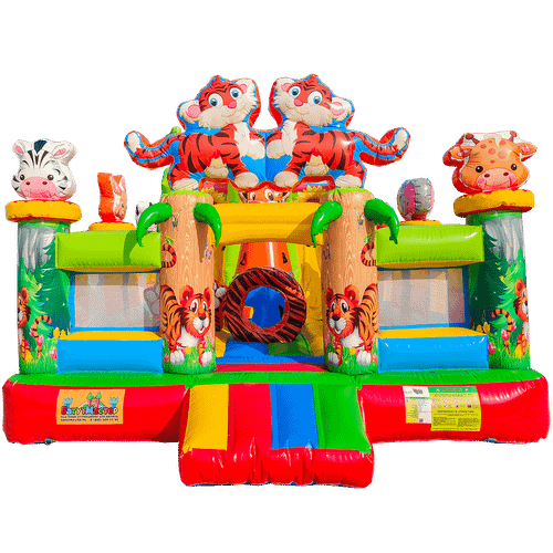 Коммерческий надувной батут «Тигриная страна 3», 10*5*5 м