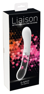 Двусторонний вибратор G-Spot LED - 18 см.