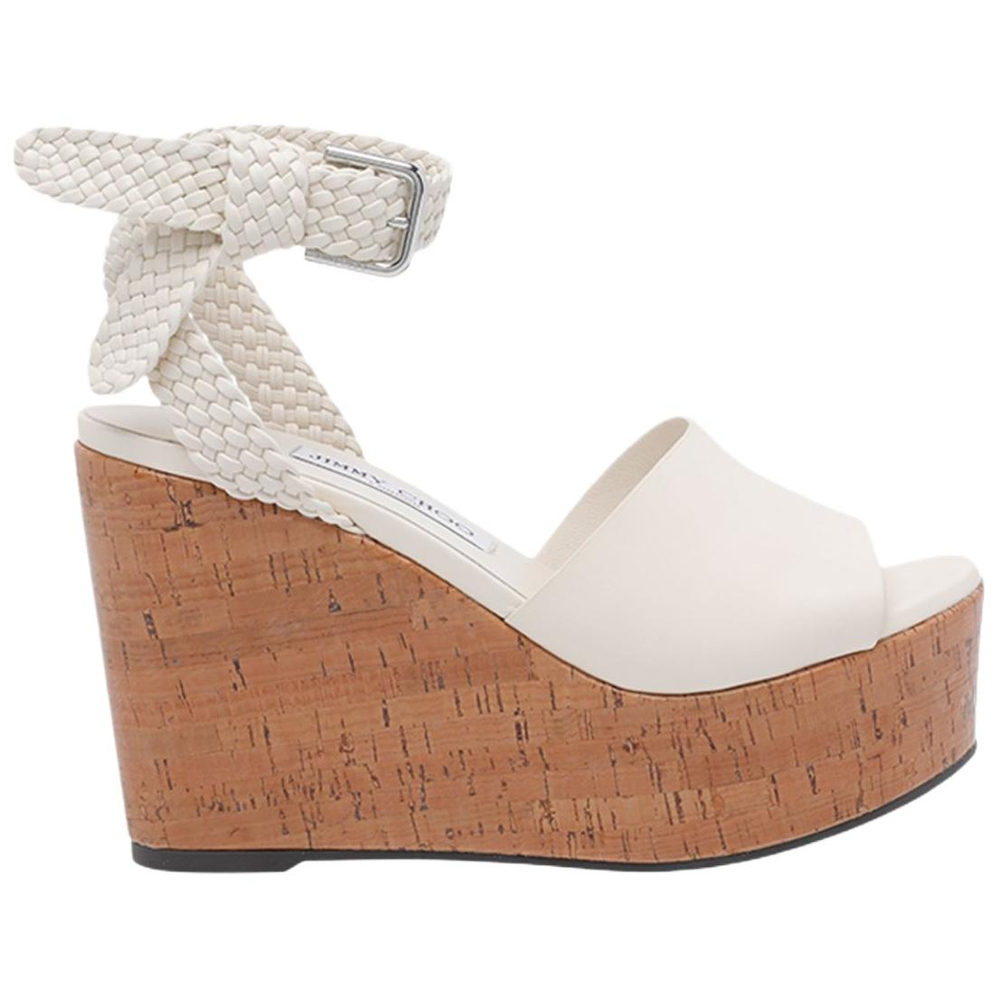 Jimmy Choo Jori Suede One Strap Sandals Women"s White