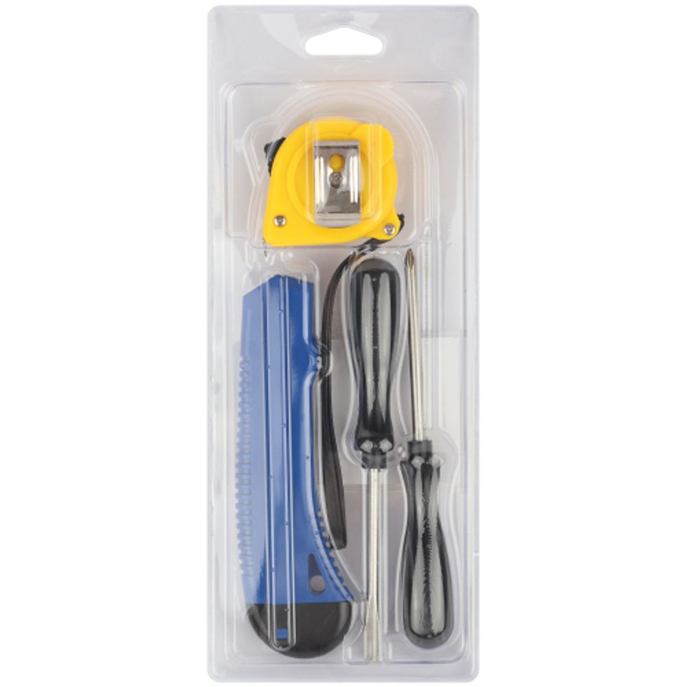 Набор инструментов Tramontina MASTER 43408/118 4 предмета (2 отвертки, строительный нож, рулетка 2 м)