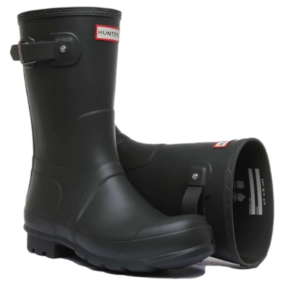 HUNTER Waterproof And Slip Resistant Slip Resistant Rain Boots Men"s Black