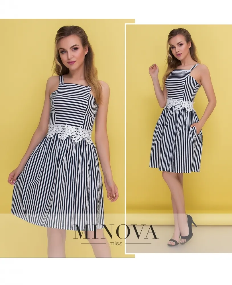 Платье 1091-синий Minova