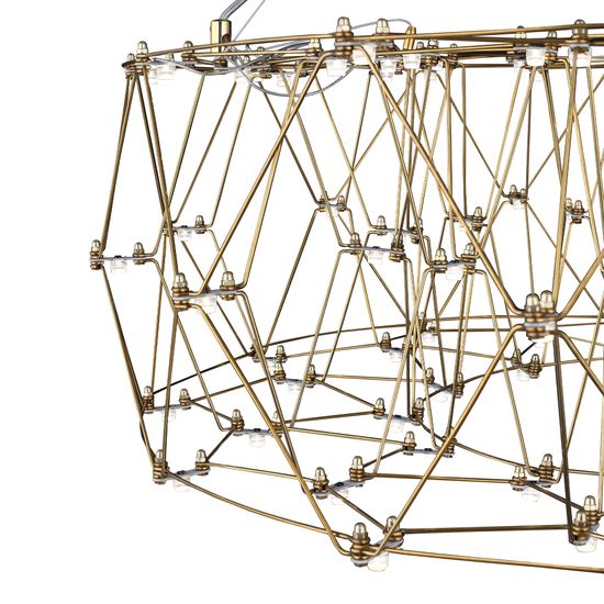 SL6602.203.48 Светильник подвесной ST-Luce Золотистый/Прозрачный LED 1*48W 4000K GRAVETTA