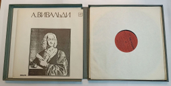 Винтажная виниловая пластинка А. Вивальди, Камерный Оркестр I Musici Двенадцать Концертов, Соч. 3 Lestro Armonico Двенадцать Концертов, Соч. 4 La Stravaganza (СССР 1987)