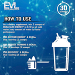 EVLution Nutrition, BCAA LEAN ENERGY, фруктовый пунш, 321 г (11,32 унции)