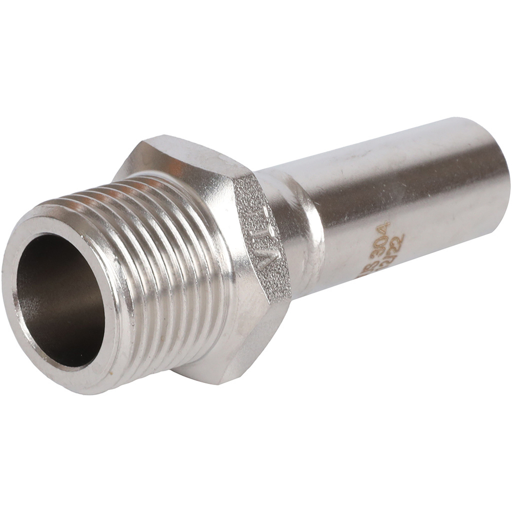 ROMMER Вставка с НР 15x1/2" из нержавеющей стали прессовой