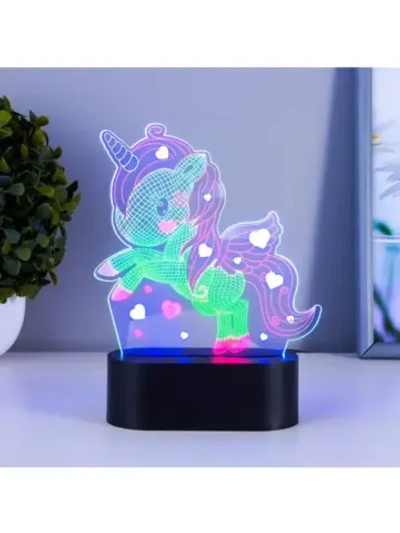 Светильник сенсорный «Единорожек» LED USB (90 см) от батарее