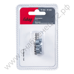 FUBAG Переходник 8мм елочка на елочку с 2- мя обжимными кольцами 11Х13мм, блистер 1 шт