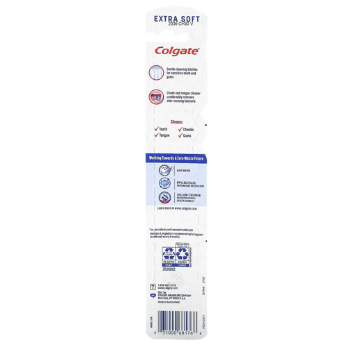 Colgate, Чувствительная на 360 ° зубная щетка, очень мягкая, 1 зубная щетка