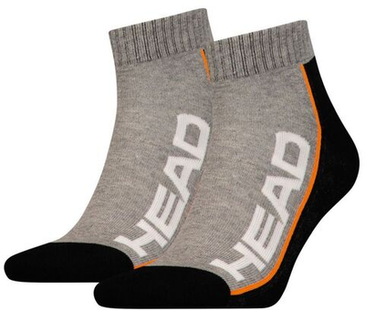 Теннисные носки Head Performance Quarter 2P - grey/black