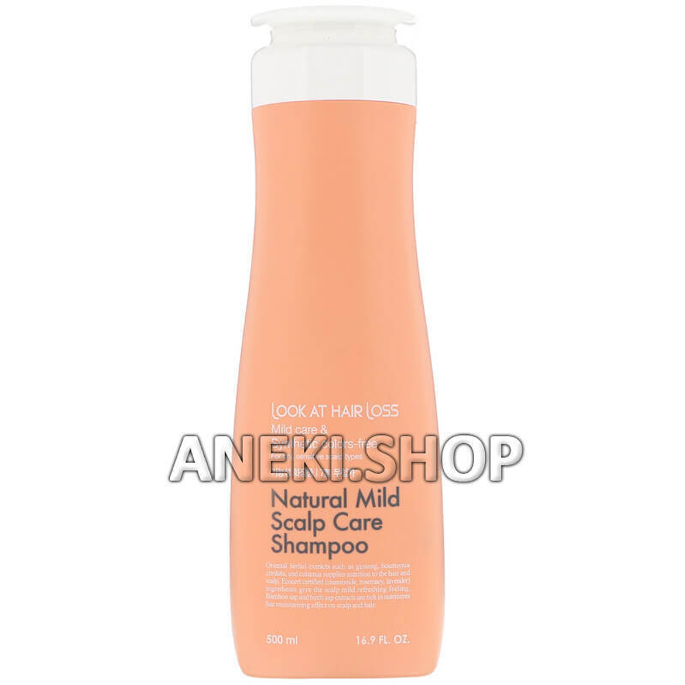 Шампунь увлажняющий для чувствительной кожи 500 мл Daeng Gi Meo Ri Look At Hair Loss Natural Mild Scalp Care Shampoo