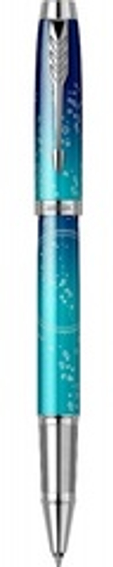 Подарочный набор: Ручка-роллер Parker IM Royal SE The Last Frontier Deep Sea CT,чернила:Black и Ежедневник недатированный, серый.