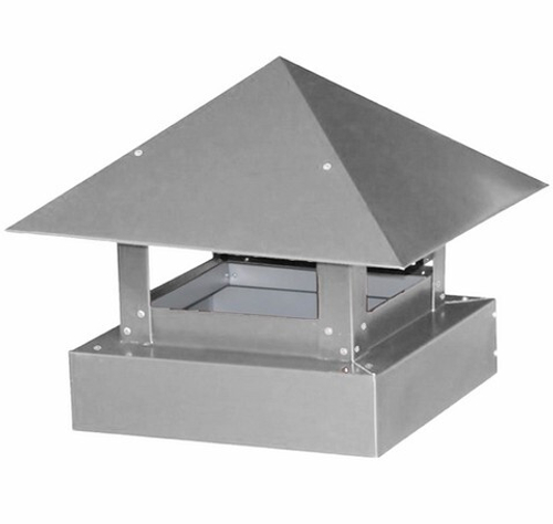 Зонт на трубу 40*52 см оцинкованный