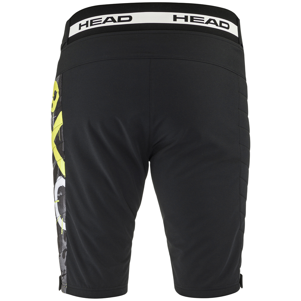 HEAD шорты горнолыжные юниорские  826850 RACE Shorts JR  BKYR (black/yellow race)