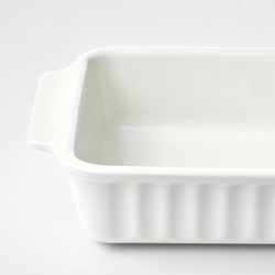 IKEA POETISK  (ИКЕА ПОЕТИСК)  -  Жаропрочное блюдо, сливки, 30x20 см
