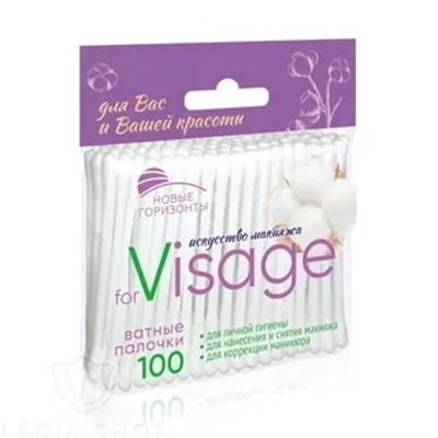Ватные палочки Новые Горизонты for Visage 100 шт.