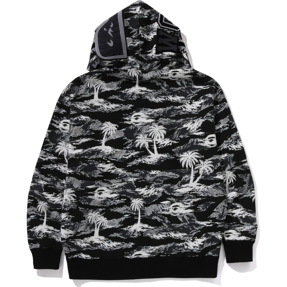 A Bathing Ape Palm Tree Camo Relaxed Fit Shark Full Zip Худи