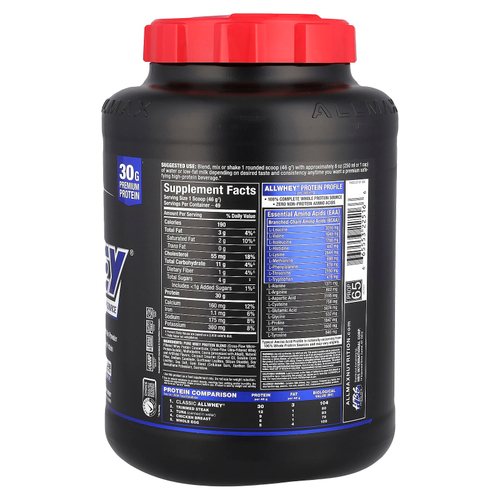 ALLMAX, CLASSIC ALLWHEY®, источник 100% сывороточного протеина, шоколадный вкус, 2,27 кг (5 фунтов)