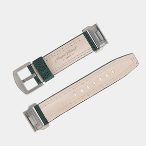 Ремешок для часов Garmin 43 mm с креплением из кожи теленка, зеленого цвета