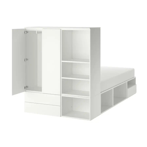 Комплект мебели д/спальни  - IKEA PLATSA, 43x244x140см, белый, ПЛАТСА ИКЕА