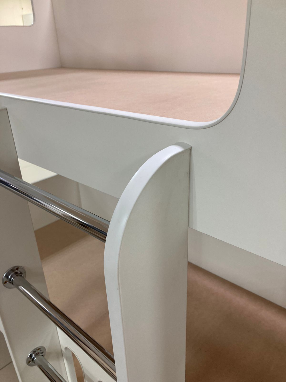 Кровать Домик 2-х яр. ЛДСП белый/белый