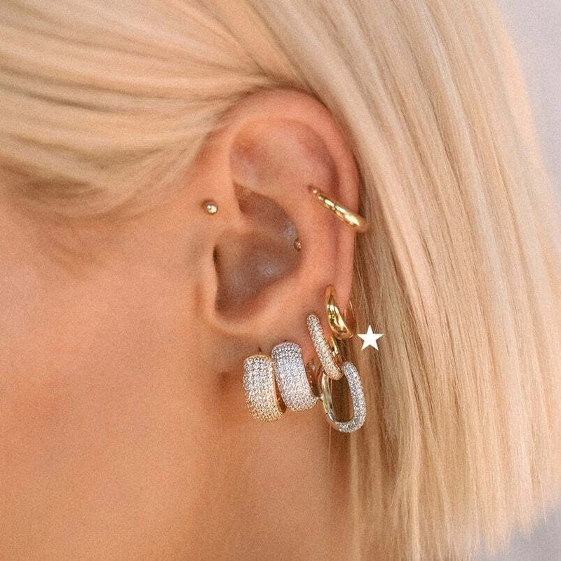 Серьги-кольца Валенсия – Серебро