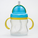 4591127 Поильник с силиконовой трубочкой, 250 мл, цвет голубой