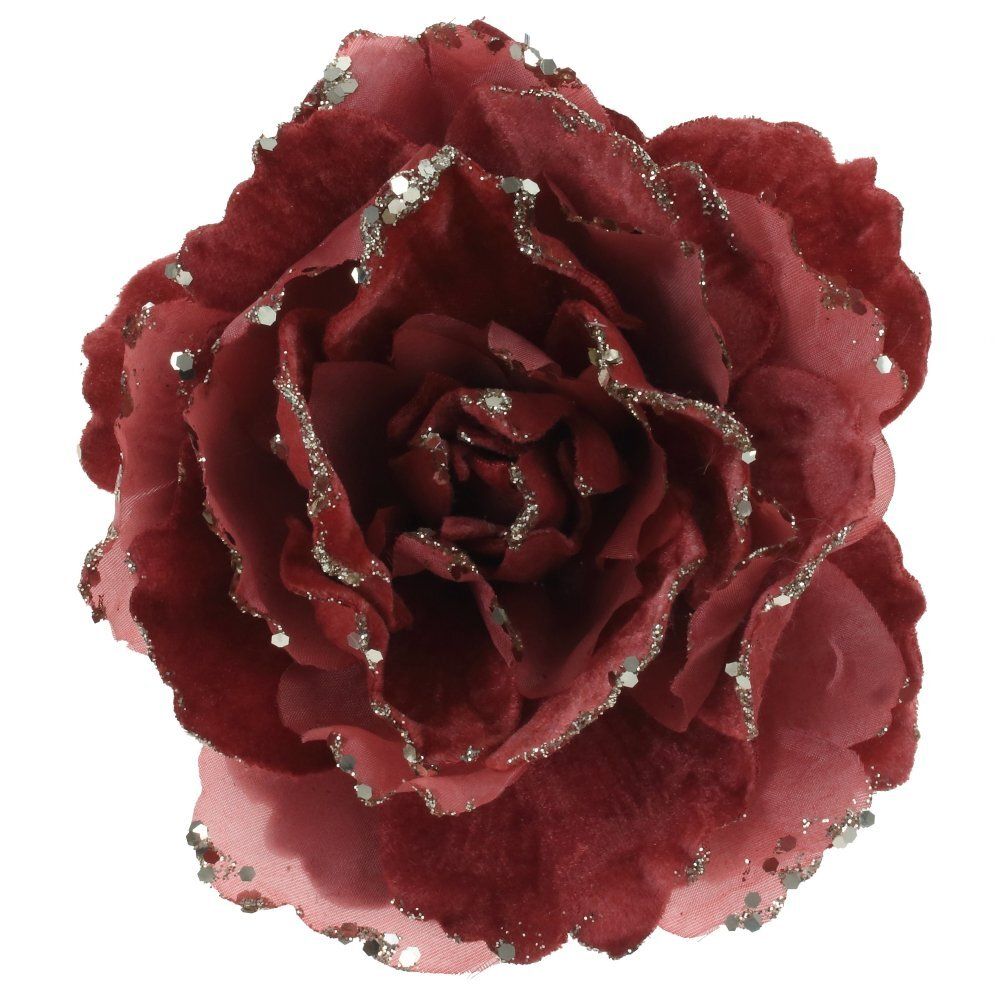 GAEM Цветок искусственный "Роза" (на клипсе), L15 W15 H13 см