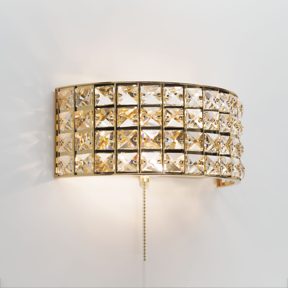 Citilux Портал CL324302 Бра хрустальное с выключателем Золото