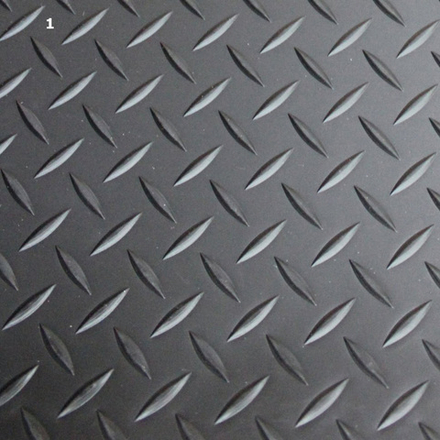 Резиновое покрытие ТЭП "Елочка" ширина 1м, чёрный, рулон 10м