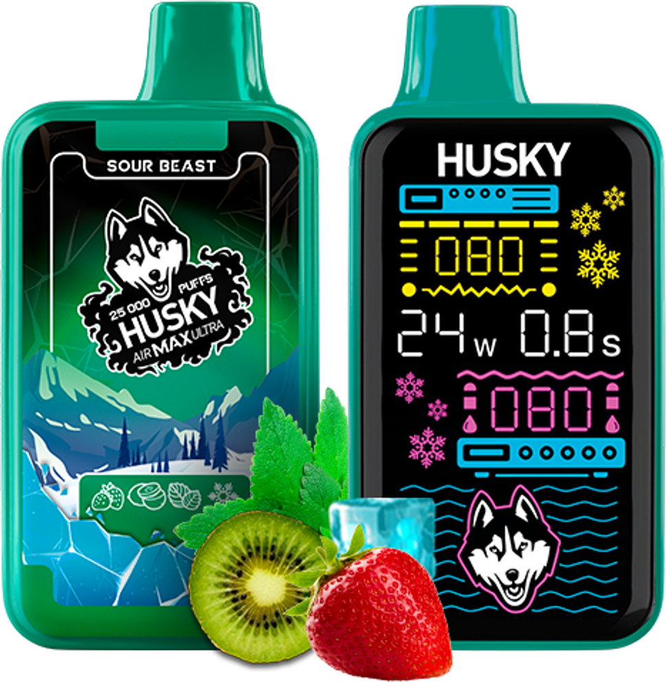 Одноразовая электронная сигарета Husky Air Max Ultra - Sour Beast (25000 затяжек)