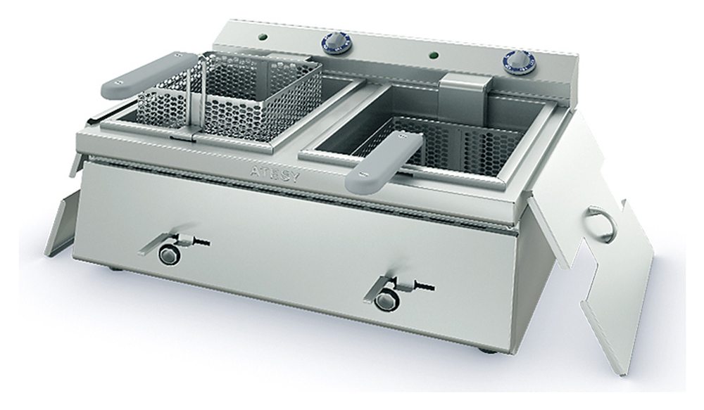 Фритюрница ATESY Таверна-2005 (2-секционная, l=600 мм)