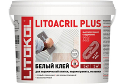 Клей пастообразный Litokol LITOACRIL PLUS класс D2TE 5кг