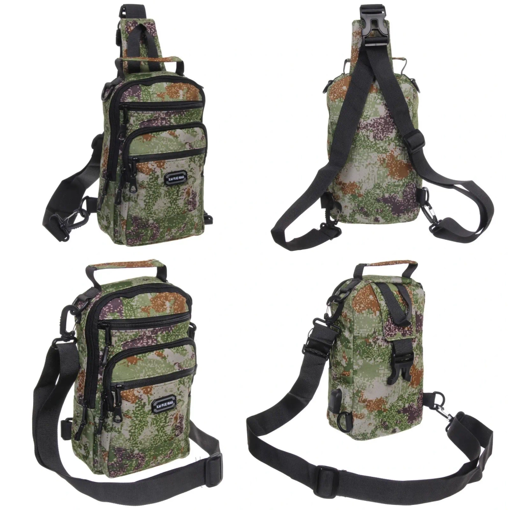 Сумка мужская через плечо «Viking», 4 кармана, цвет хаки-зеленый, 27*16*6,5см