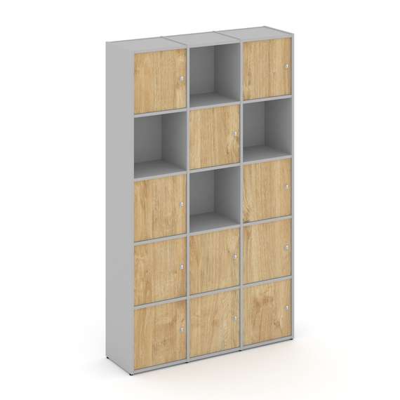 Locker plus Комплект №9 LK.K-009 Серый/Тиквуд Светлый 1188*350*1983