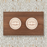 Рамка 2-х постовая, скрытый монтаж, Шедель Форест, дерево, цвет винтаж BF7-620-18