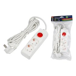 S-GCD2-3B Удлинитель Uniel серии Стандарт. с-з. 2 гн.. шнур 3 м. выкл.