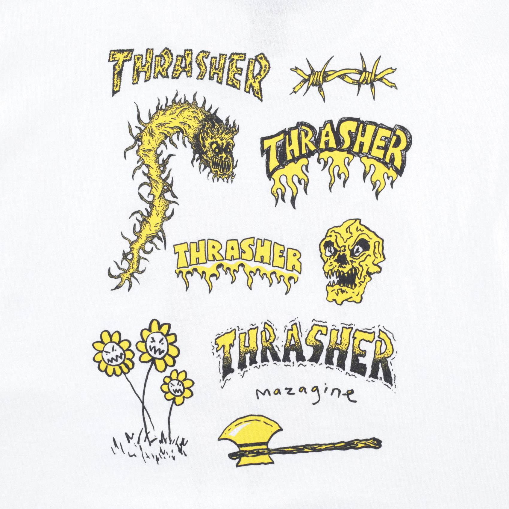 Футболка Thrasher Barbarian (white) артикул: - купить в магазине Дайс