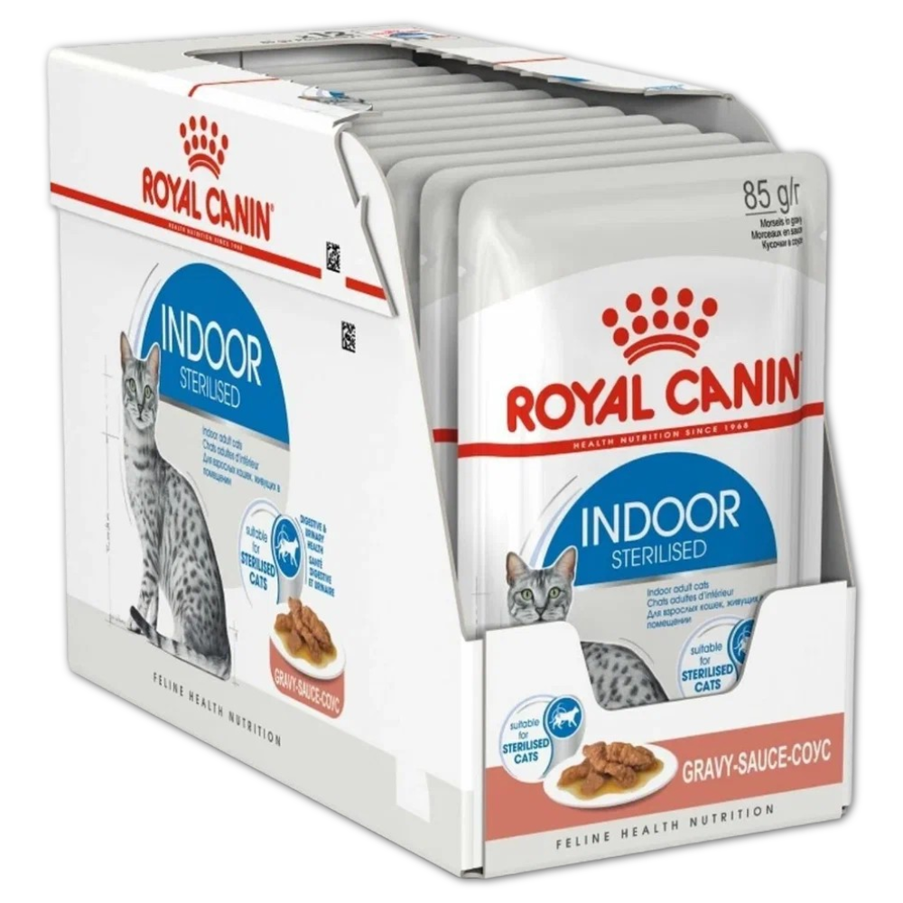 Royal Canin корм консервированный для взрослых кошек кусочки в соусе домашние стерилизованные