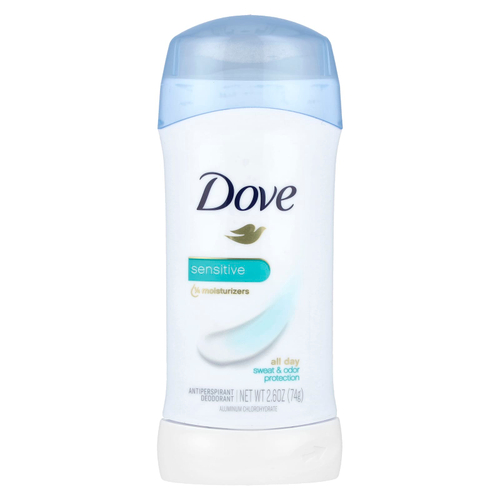 Dove, Дезодорант-антиперспирант, для чувствительной кожи, 74 г (2,6 унции)
