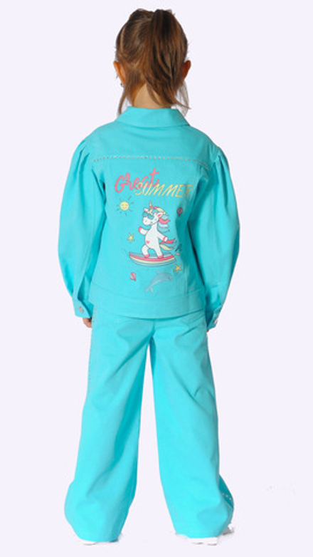 Жакет джинсовый для девочки 3-6 лет Fleur de Vie