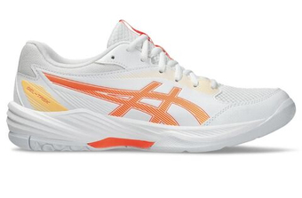 Женские кроссовки для бадминтона/сквоша Asics Gel-Task 4 - white/vivid coral