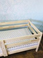 Кровать подростковая "Софа" 160*80 см без покраски 2 борта, (Pirogova wood)