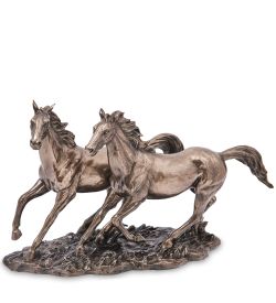 Veronese WS-1468 Статуэтка «Бегущие лошади»